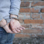 Man wearing handcuffs